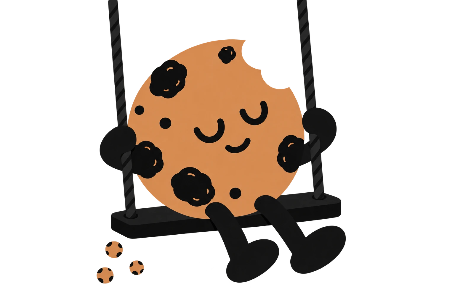 Mascote no balanço